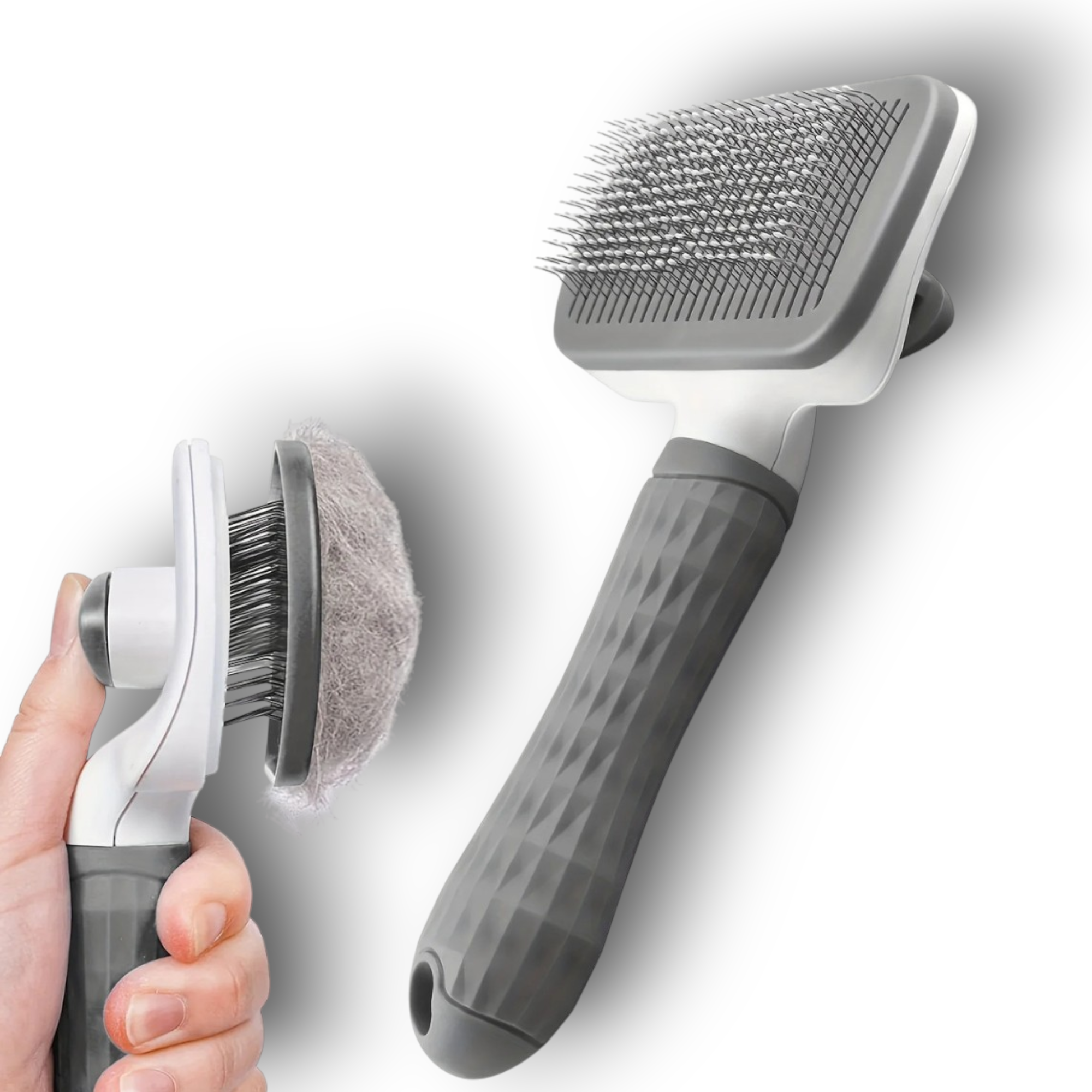 PawCasa™ FurEase Brush | Self-Cleaning Pet Grooming Tool